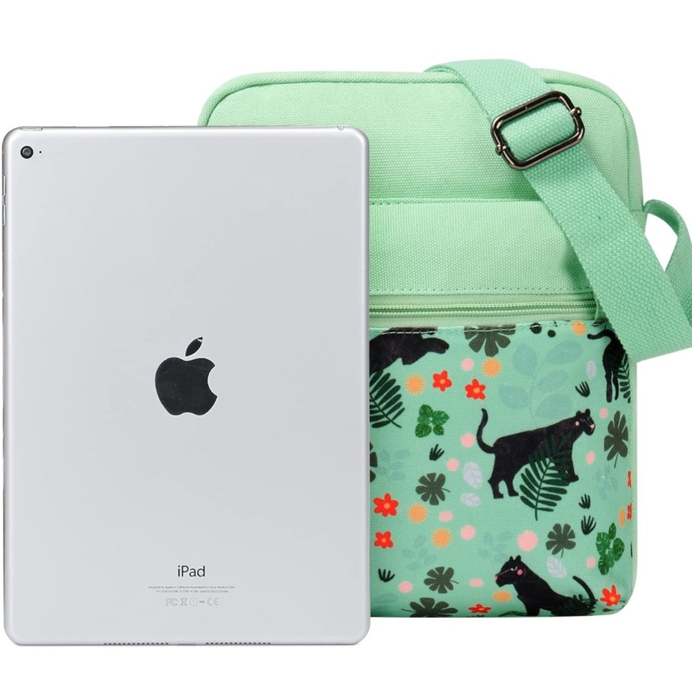 Choco Mocha•Girl’s Crossbody Purse Leopard Green